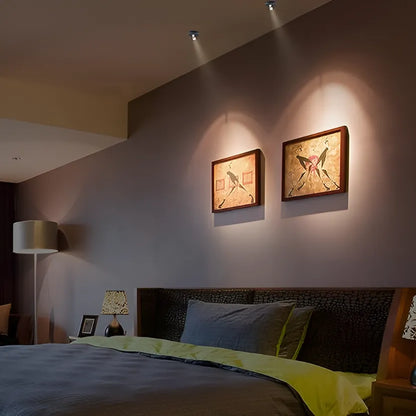 Sleek LED Wall Light Adjustable Spotlight