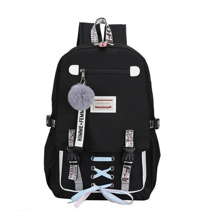 Safe Big Student Backpack for Girls with USB Charger Lock