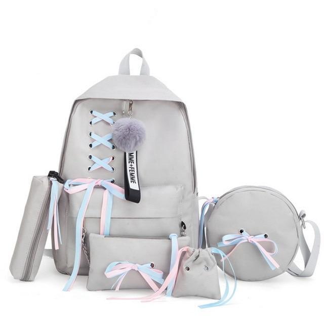 Safe Big Student Backpack for Girls with USB Charger Lock
