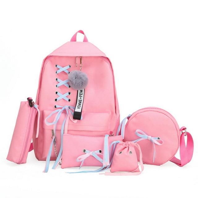 Safe Big Student Backpack for Girls with USB Charger Lock