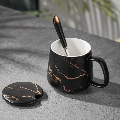 Luxury Marble Design Coffee Mug Gift Set