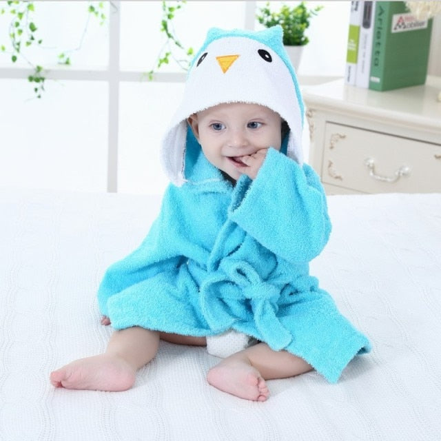 Cozy Baby Animal Hooded Robe