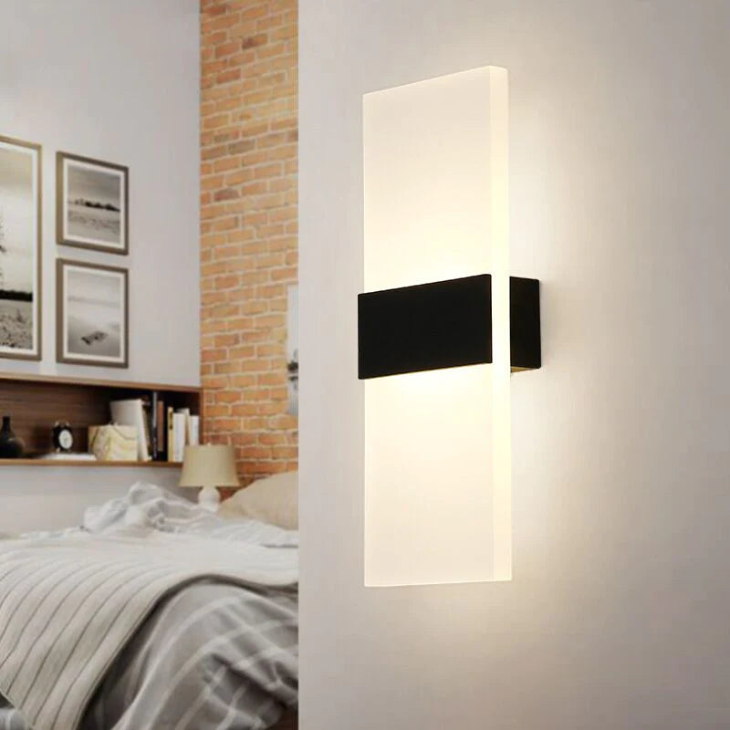 Modern LED Wall Light Acrylic and Iron Design