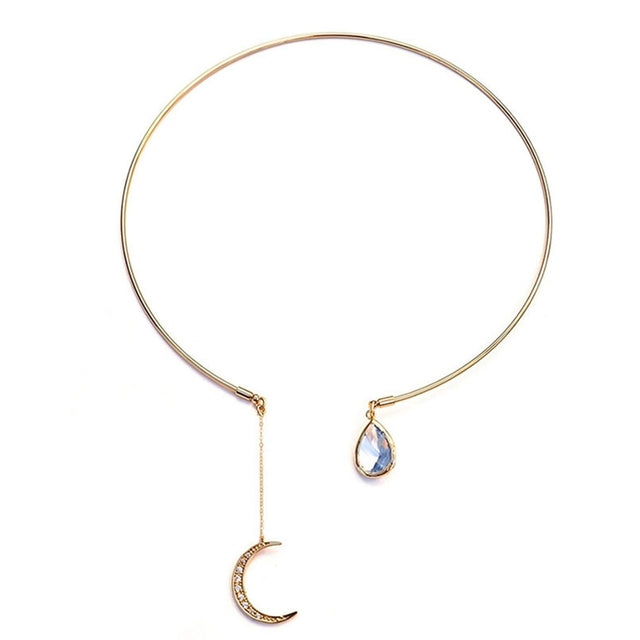 Romantic Glow Moon Pendant Necklace - Halri