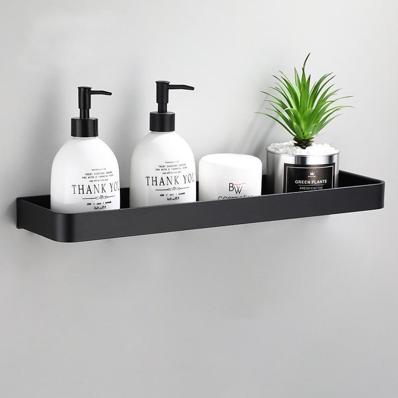 Contemporary Wall Shelf – Slim Metal Storage Rack - Halri