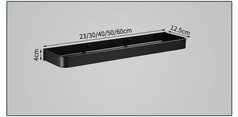 Contemporary Wall Shelf – Slim Metal Storage Rack