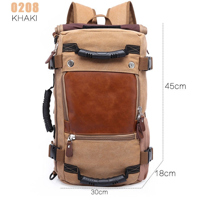 Versatile Men's Canvas Hiking Backpack - Halri
