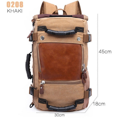 Versatile Men's Canvas Hiking Backpack - Halri