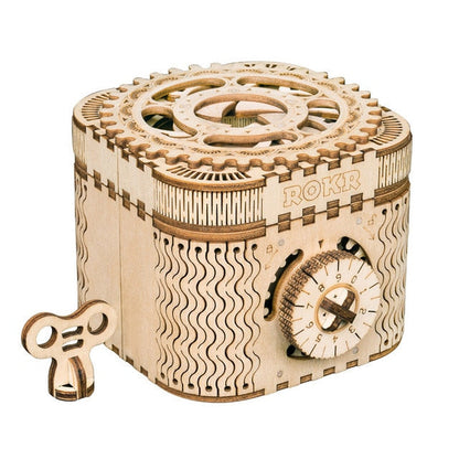 Unique Wooden Puzzle Trinket Box