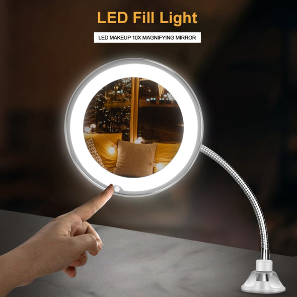 Large LED Illuminated Folding Makeup Mirror