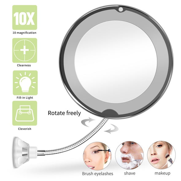 Large LED Illuminated Folding Makeup Mirror