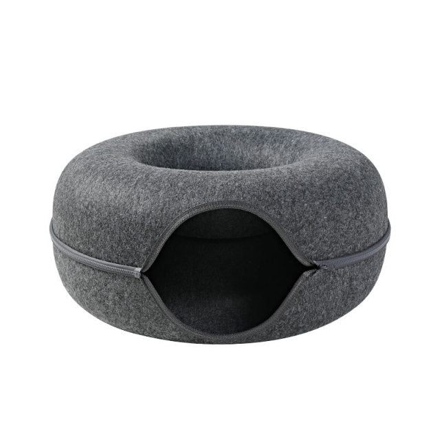 Cozy Natural Felt Pet Hideaway Bed - Halri