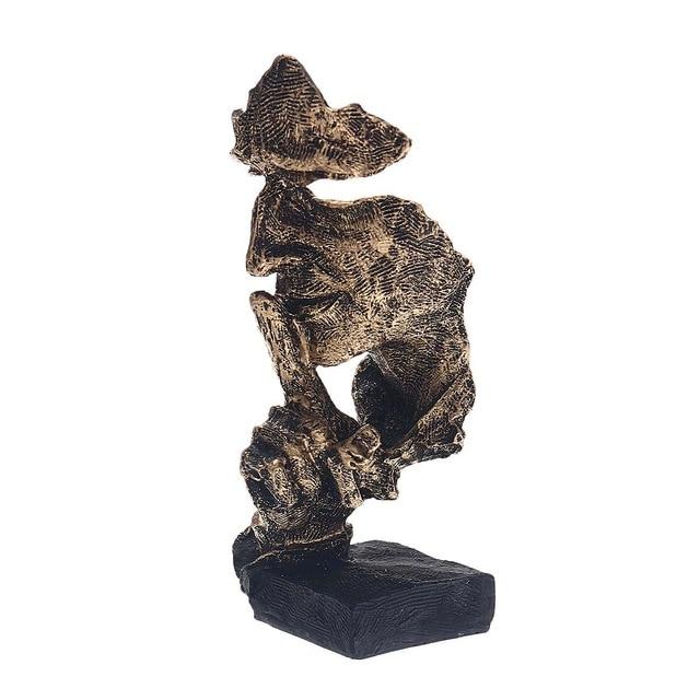 Unique Gold Art Sculpture - Modern Scandinavian Decor - Halri