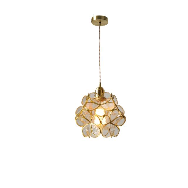 Stylish Floral Glass Hanging Light Fixture - Halri