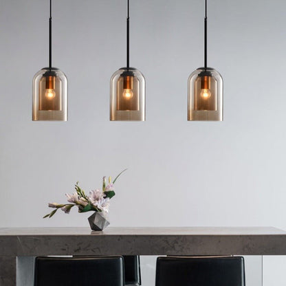 Clear Glass Drop Pendant Light – Sleek E27 Ceiling Fixture