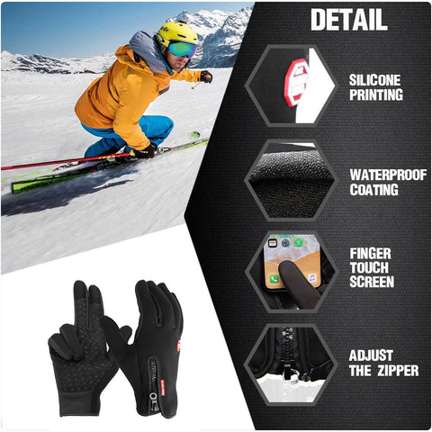 Warm Waterproof Gloves for Men and Women