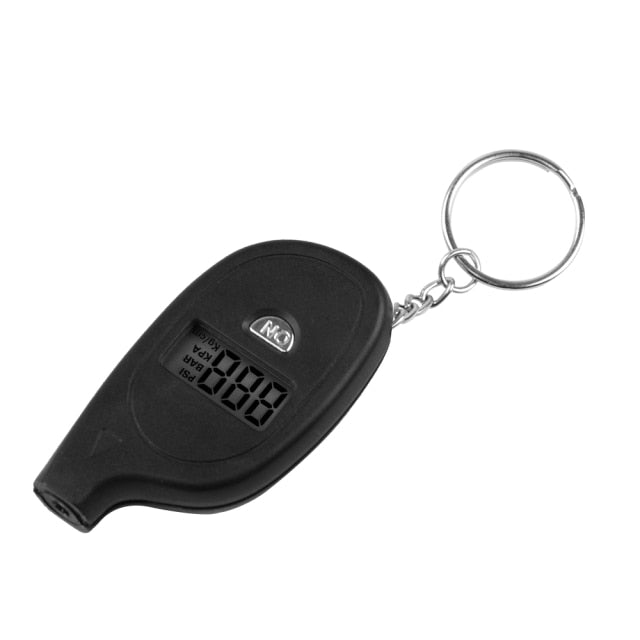 Compact Digital Tire Pressure Gauge Keychain Tool - Halri