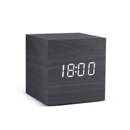 Rustic Wood LED Digital Alarm Clock - Halri