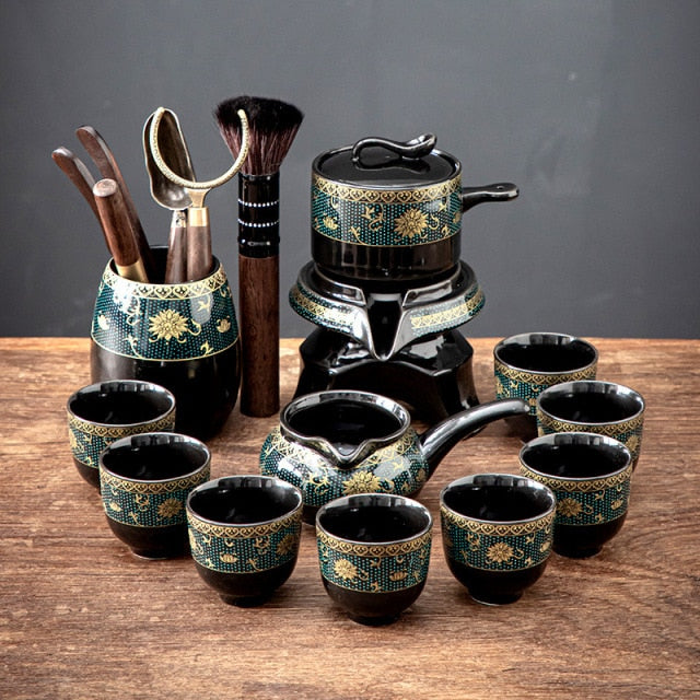 Traditional Chinese Antique Ceramic Tea Set