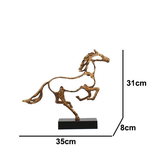 Simple Modern Horse Statue Decor Figurine - Halri