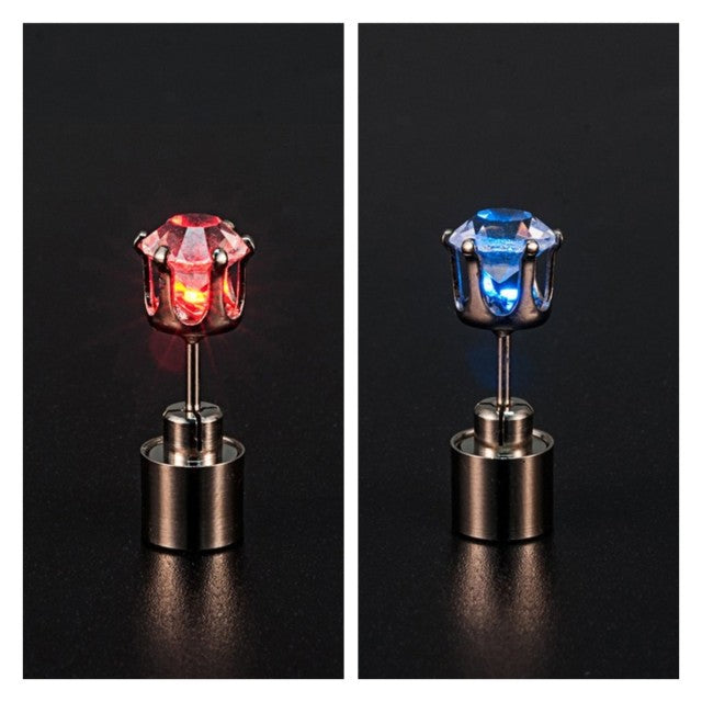 Vibrant Korean LED Crystal Drop Earrings - Halri