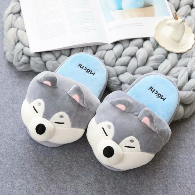 Fun Animal Puppy Soft House Slippers - Halri