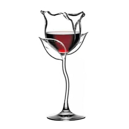 Elegant Pink Wine Glass