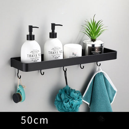 Contemporary Wall Shelf – Slim Metal Storage Rack