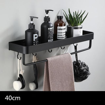 Contemporary Wall Shelf – Slim Metal Storage Rack