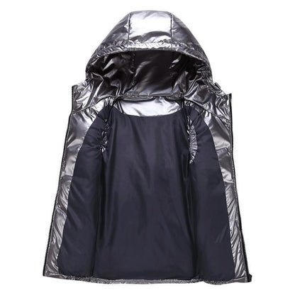 Warm Puffer Vest Zip Up Sleeveless Jacket