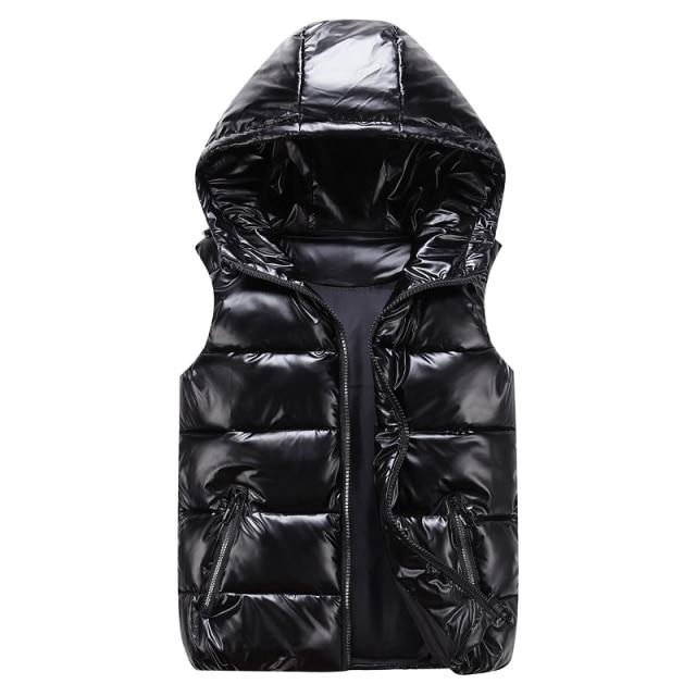Warm Puffer Vest Zip Up Sleeveless Jacket - Halri