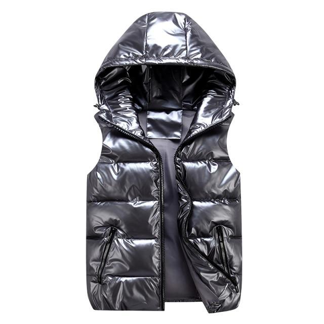 Warm Puffer Vest Zip Up Sleeveless Jacket