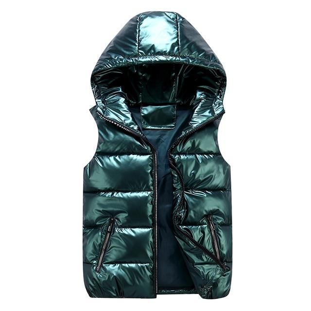 Warm Puffer Vest Zip Up Sleeveless Jacket
