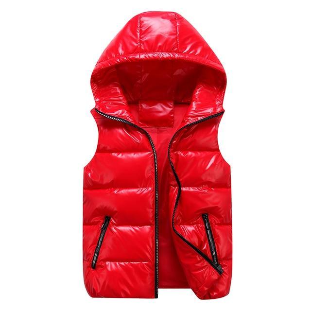 Warm Puffer Vest Zip Up Sleeveless Jacket