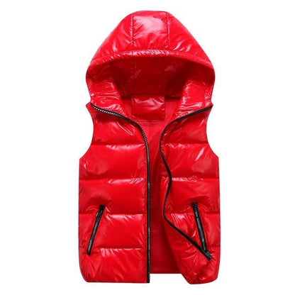 Warm Puffer Vest Zip Up Sleeveless Jacket
