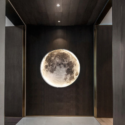 Glowing 3D Moon Earth LED Wall Lamp