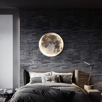 Glowing 3D Moon Earth LED Wall Lamp