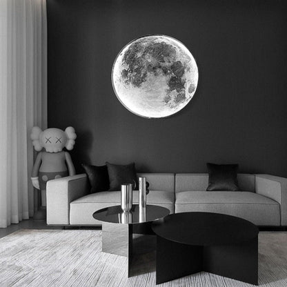 Glowing 3D Moon Earth LED Wall Lamp