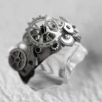Unique Luxury Golden Automatic Ring