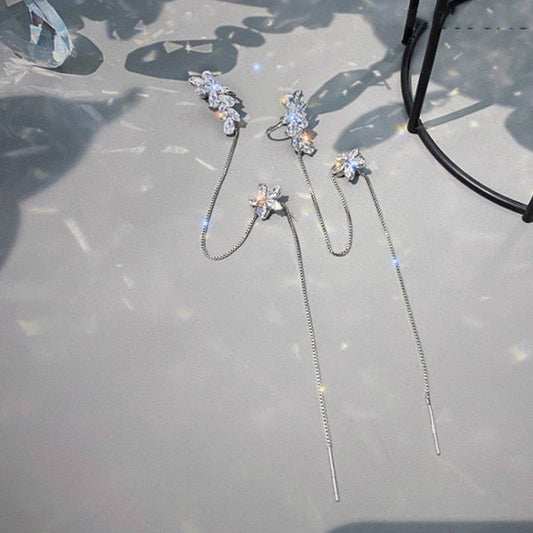 Beautiful Floral Drop Dangle Earrings - Halri