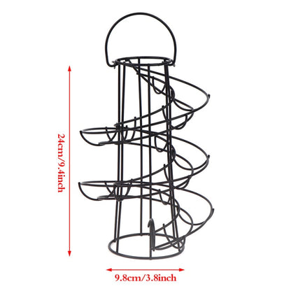 Space Saving Spiral Egg Holder Storage Rack