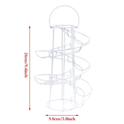 Space Saving Spiral Egg Holder Storage Rack - Halri