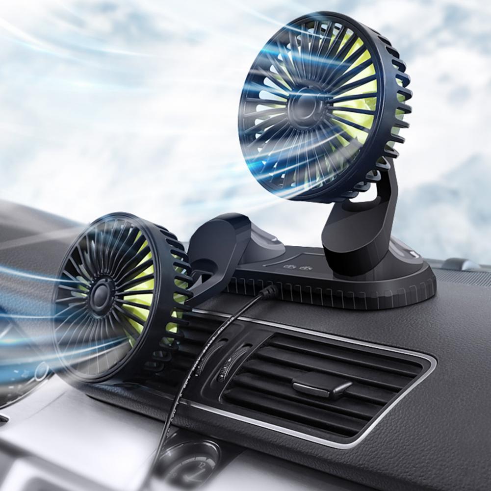 Car Vent Double USB Cooling Air Fan - Halri