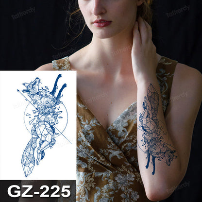 Colorful Boho Temporary Dreamcatcher Tattoo