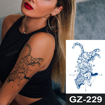 Colorful Boho Temporary Dreamcatcher Tattoo