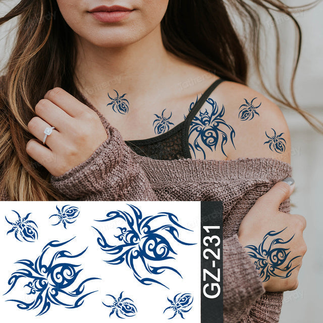 Colorful Boho Temporary Dreamcatcher Tattoo
