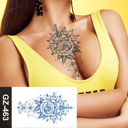 Colorful Floral Temporary Arm Tattoo