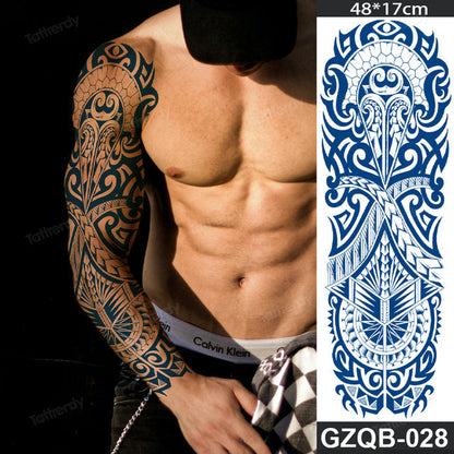 Inspirational Quote Full Sleeve Temporary Tattoo - Halri
