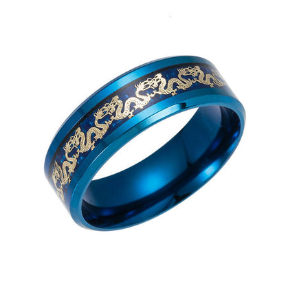 Antique Chinese Dragon Mens Ring