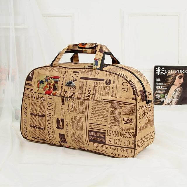 Stylish Canvas Durable Water Resistant Travel Tote Bag